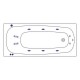 Акриловая гидромассажная ванна 180x80 см Whitecross Layla 0102.180080.100.SMART.GL Elit-san.ru