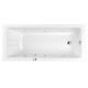 Ванна WHITECROSS Wave Slim 170x70 LINE NANO (хром) Elit-san.ru