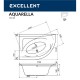 Ванна EXCELLENT Aquarella 170x110 (левая) SMART (золото) Elit-san.ru