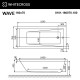 Ванна WHITECROSS Wave 160x70 LINE NANO (золото) Elit-san.ru