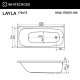 Ванна WHITECROSS Layla 170x75 ULTRA NANO (хром) Elit-san.ru