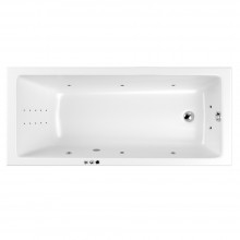 Ванна WHITECROSS Wave Slim 160x80 "SMART NANO" (хром)