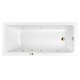Акриловая гидромассажная ванна 169,5x70 см Whitecross Wave Slim 0111.170070.100.SOFT.GL Elit-san.ru