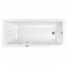 Ванна WHITECROSS Wave Slim 170x75 "LINE NANO" (золото)