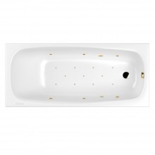 Акриловая гидромассажная ванна 180x80 см Whitecross Layla Slim 0122.180080.100.RELAX.GL