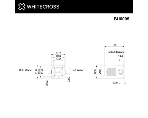 Встраиваемая часть WHITECROSS SYSXBI5