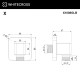 Угловой соединительный элемент WHITECROSS X1008GLB (брашированное золото)