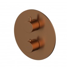 Внешняя часть смесителя на 2 потребителя WHITECROSS Y1236CPB (брашированная медь)