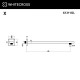 Кронштейн душевой настенный WHITECROSS X1311GL (золото)