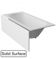 Экран фронтальный WHITECROSS съемный (белый мат) иск. камень