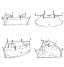 Каркас для ванны EXCELLENT / WHITECROSS (с установкой)