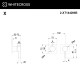 Внешняя часть смесителя на 2 потребителя WHITECROSS XT1442NIB (брашированный никель)