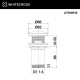 Донный клапан WHITECROSS A706WHS для умывальника, клик-клак (белый мат)