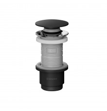 Донный клапан WHITECROSS A707BLC (черный керамический)