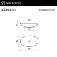 Умывальник WHITECROSS Lessi 60x36 (RAL мат) иск. камень