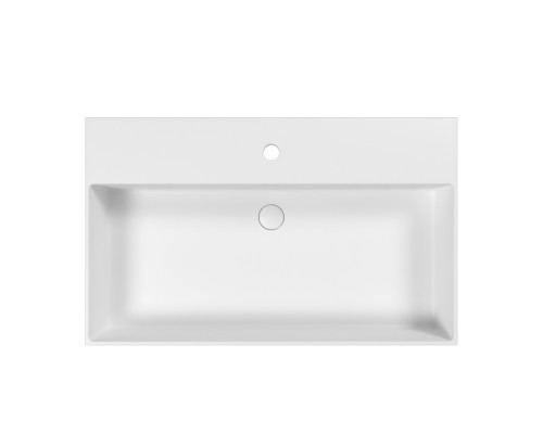 Умывальник WHITECROSS Lois 80x49 (белый мат) иск. камень
