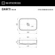 Умывальник WHITECROSS Darti 58x38 (RAL мат) иск. камень