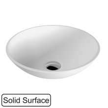 Умывальник WHITECROSS Jade D=40,5 (белый мат) иск. камень