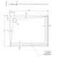 Композитный поддон OMNIRES STONE 90x100 см STONE90/100BL (черный)