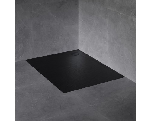 Композитный поддон OMNIRES STONE 90x100 см STONE90/100BL (черный)