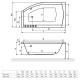 Ванна EXCELLENT Magnus 150x85 (прав.) Elit-san.ru