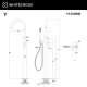Смеситель для ванны отдельностоящий WHITECROSS Y Y1233NIB (брашированный никель)