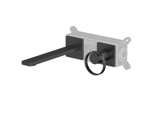 Смеситель для умывальника скрытого монтажа WHITECROSS XO1425GM (оружейная сталь)