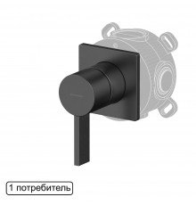 Смеситель скрытого монтажа на 1 потребитель WHITECROSS XT1441GM (оружейная сталь)