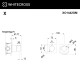 Смеситель скрытого монтажа на 2 потребителя WHITECROSS XO1442GM (оружейная сталь)