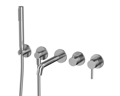 Смеситель для ванны скрытого монтажа WHITECROSS Y YSET1240NIB (брашированный никель)