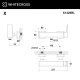 Смеситель для душа WHITECROSS X X1428BL (черный мат)