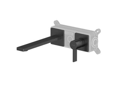 Смеситель для умывальника скрытого монтажа WHITECROSS XT1425GM (оружейная сталь)