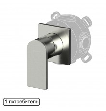 Смеситель скрытого монтажа на 1 потребитель WHITECROSS XI1441NIB (брашированный никель)