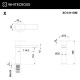 Cмеситель для умывальника WHITECROSS XO1411GM (оружейная сталь)