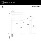 Cмеситель для умывальника WHITECROSS XO1412GM (оружейная сталь)