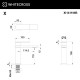 Cмеситель для умывальника WHITECROSS XI1411NIB (брашированный никель)