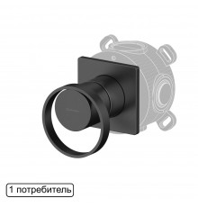 Смеситель скрытого монтажа на 1 потребитель WHITECROSS XO1441GM (оружейная сталь)