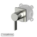 Смеситель скрытого монтажа на 1 потребитель WHITECROSS XT1441NIB (брашированный никель)