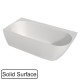Ванна WHITECROSS Magnet 170x80 L БЕЗ ПЕРЕЛИВА (белый мат) иск. камень