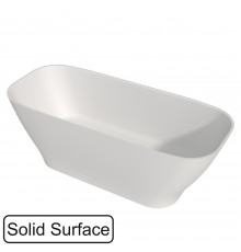 Ванна WHITECROSS Clover 170x72 БЕЗ ПЕРЕЛИВА (белый мат) иск. камень