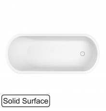 Ванна WHITECROSS Jess 160x71 (белый мат) иск. камень