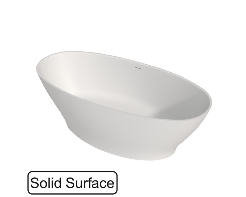 Ванна WHITECROSS Glock 170x80 (белый мат) иск. камень