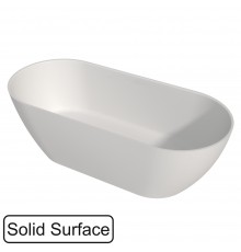 Ванна WHITECROSS Tawna 165x80 (белый мат) БЕЗ ПЕРЕЛИВА иск. камень