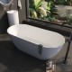Ванна WHITECROSS Tawna 165x80 (белый мат) БЕЗ ПЕРЕЛИВА иск. камень