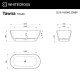 Ванна WHITECROSS Tawna 165x80 (белый мат) БЕЗ ПЕРЕЛИВА иск. камень