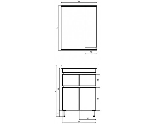 Зеркало ASB-Mebel Марко 60 (10716)