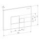 Клавиша смыва DK матовый хром Quadro  (DB1519002)