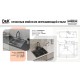 Кухонная мойка D&K нержавеющая сталь графит (DKS605006)