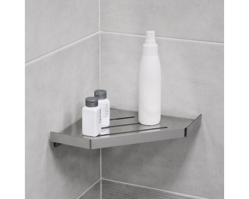 Полка угловая одноэтажная Fixsen Hi-Tech хром (FX-841)