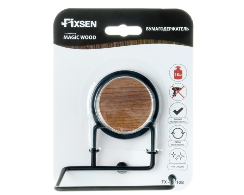 Бумагодержатель Fixsen без крышки MAGIC WOOD (FX-46010B)